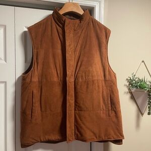 Bobby Jones Leather and Wool Vest